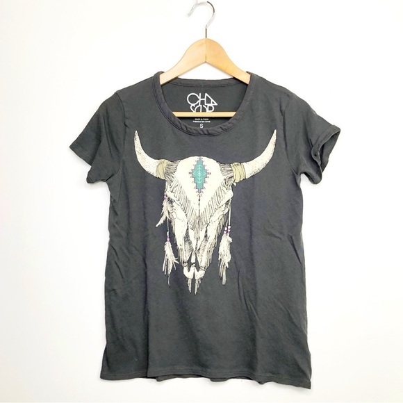 CHASER, charcoal, gray graphic, print T-shirt - Picture 1 of 8